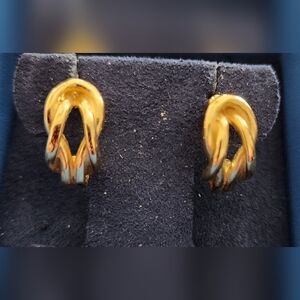 14k GOS Love Knot Post Earrings